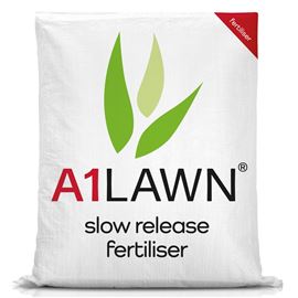 A1 Lawn Ultimate Slow Release Lawn Fertiliser [14-1-7+2fe], 10kg (200m2)
