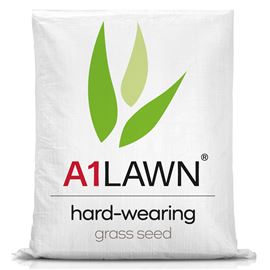 A1 Lawn - Hard Wearing Grass Seed, 5kg (140m2)