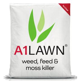 A1 Lawn Double Strength Feed, Weed & Moss Killer [10-2-2+8fe] - 10KG